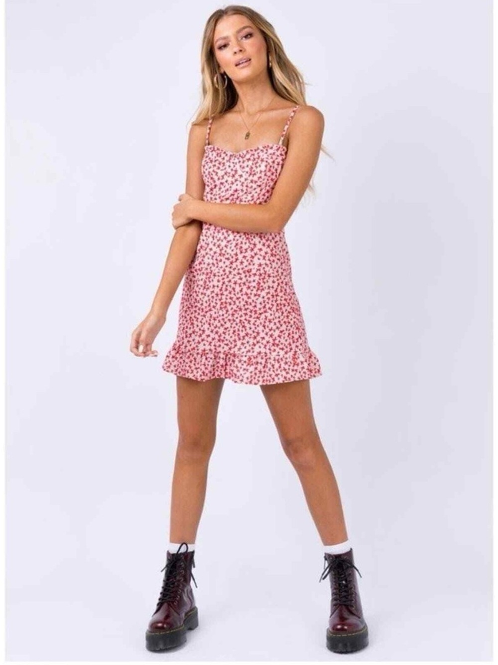 Princess Polly Pink Floral mini Dress - Picture 4 of 5